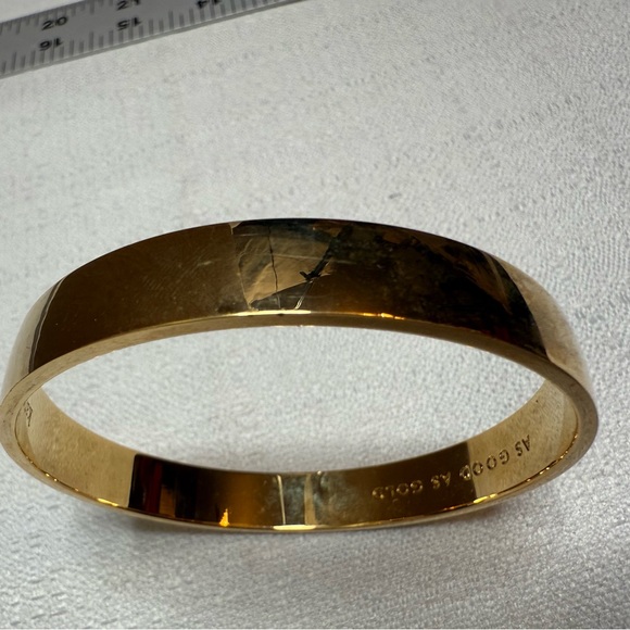 Kate Spade New York “As Good As Gold” Retired Bangle Bracelet - Picture 2 of 4